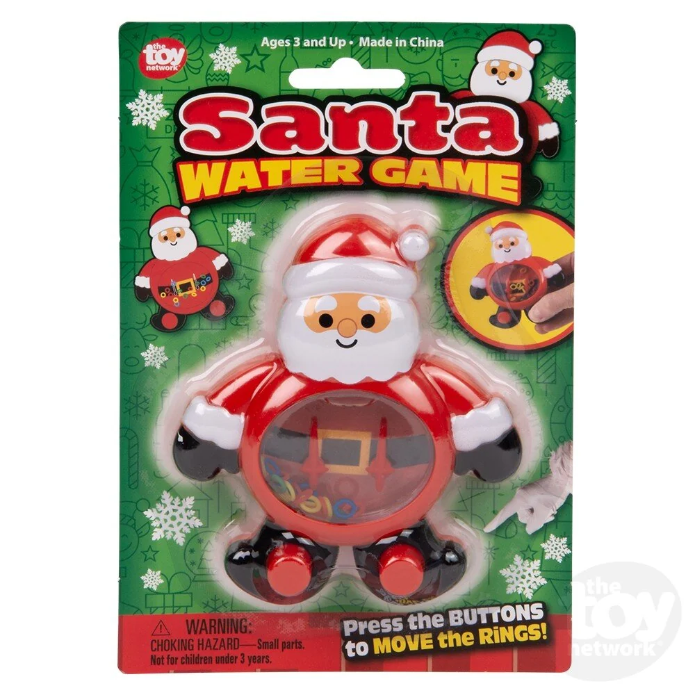 4-Inch Christmas Santa Handheld Water Game Toy 4 4-Inch Christmas Santa Handheld Water Game Toy