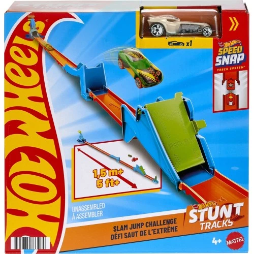 Hot Wheels Slam Jump Challenge Track Set & Die-cast Car 21 Hot Wheels Slam Jump Challenge Track Set & Die-cast Car