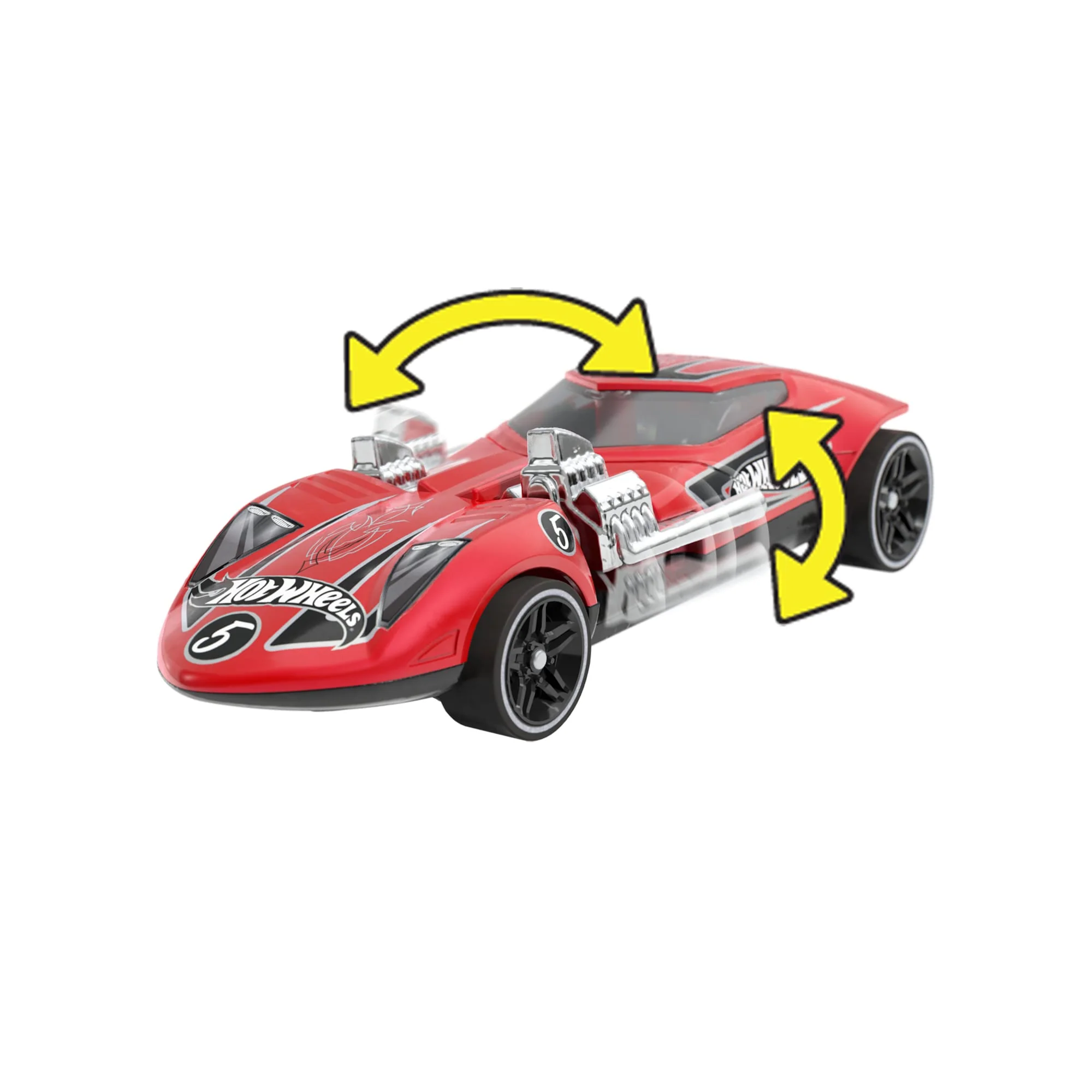 Hot Wheels Pull-Back Speeders 1:43 Scale Die-Cast Toy Car 3 Hot Wheels Pull-Back Speeders 1:43 Scale Die-Cast Toy Car