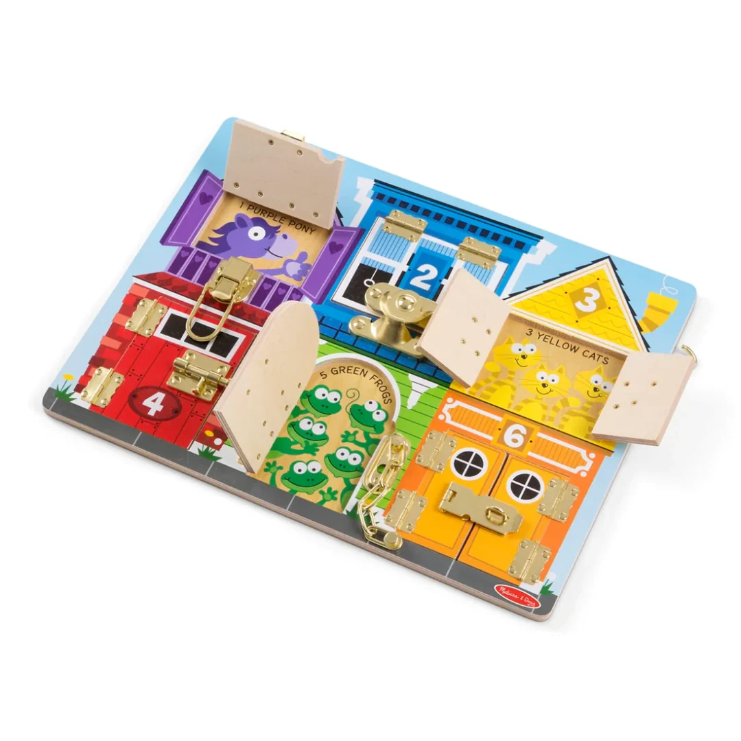 Melissa & Doug Wooden Latches Board 2 Melissa & Doug Wooden Latches Board
