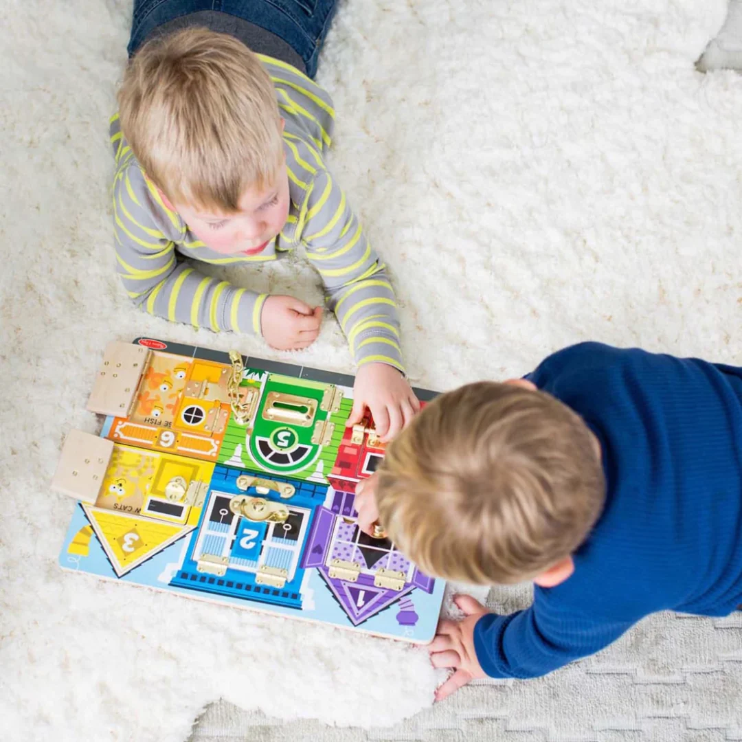 Melissa & Doug Wooden Latches Board 6 Melissa & Doug Wooden Latches Board