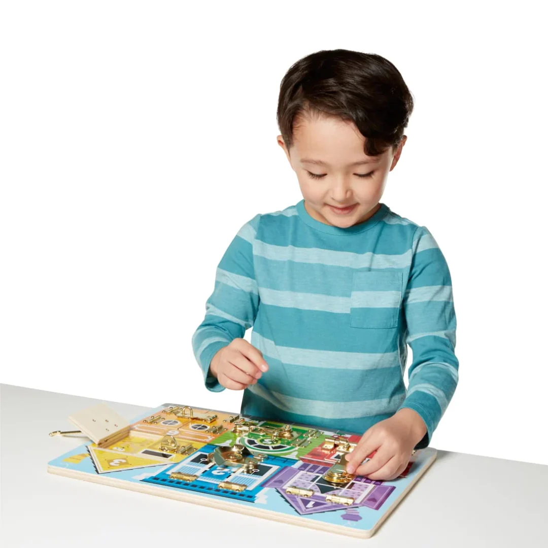 Melissa & Doug Wooden Latches Board 8 Melissa & Doug Wooden Latches Board