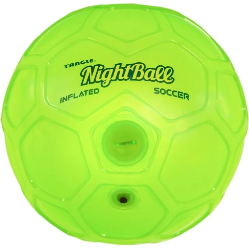 Green LED Nightball Inflated Soccer Ball