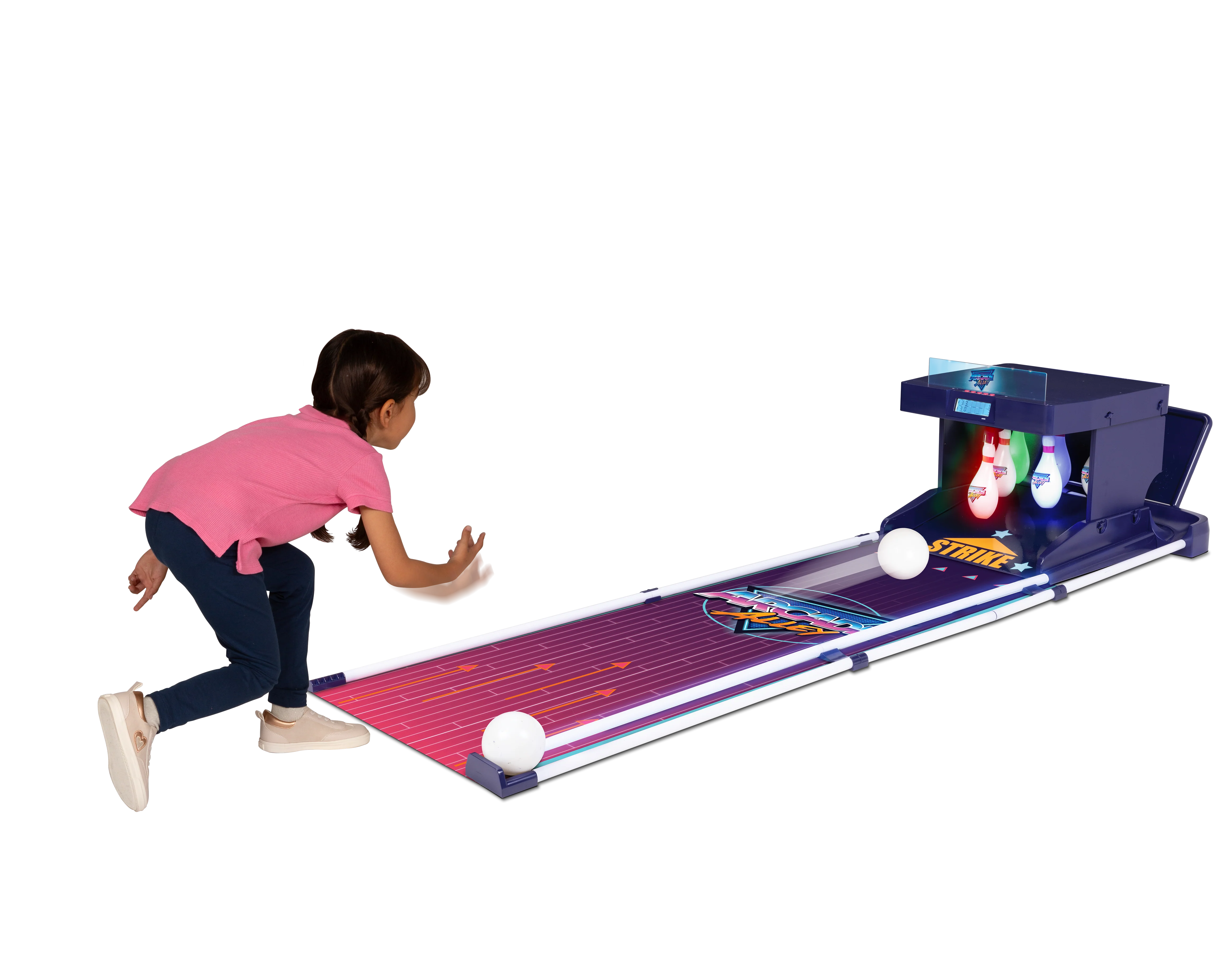 Arcade Alley Laser Bowlercade: Retro Home Electronic Bowling Game for Family Fun