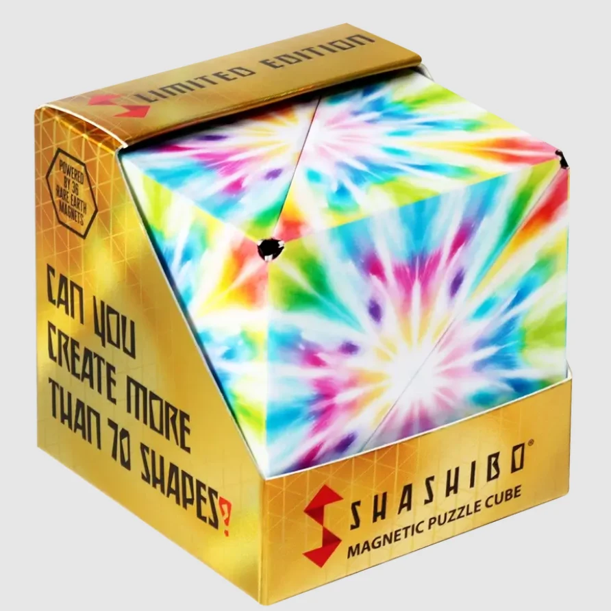 Shashibo Spring Tie Dye Magnetic Puzzle Cube - 70+ Geometric Shapes 9 Shashibo Spring Tie Dye Magnetic Puzzle Cube - 70+ Geometric Shapes