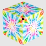 Shashibo Spring Tie Dye Magnetic Puzzle Cube - 70+ Geometric Shapes