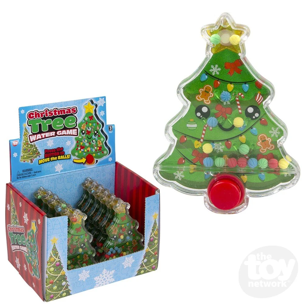 4-Inch Christmas Tree Handheld Water Game Toy
