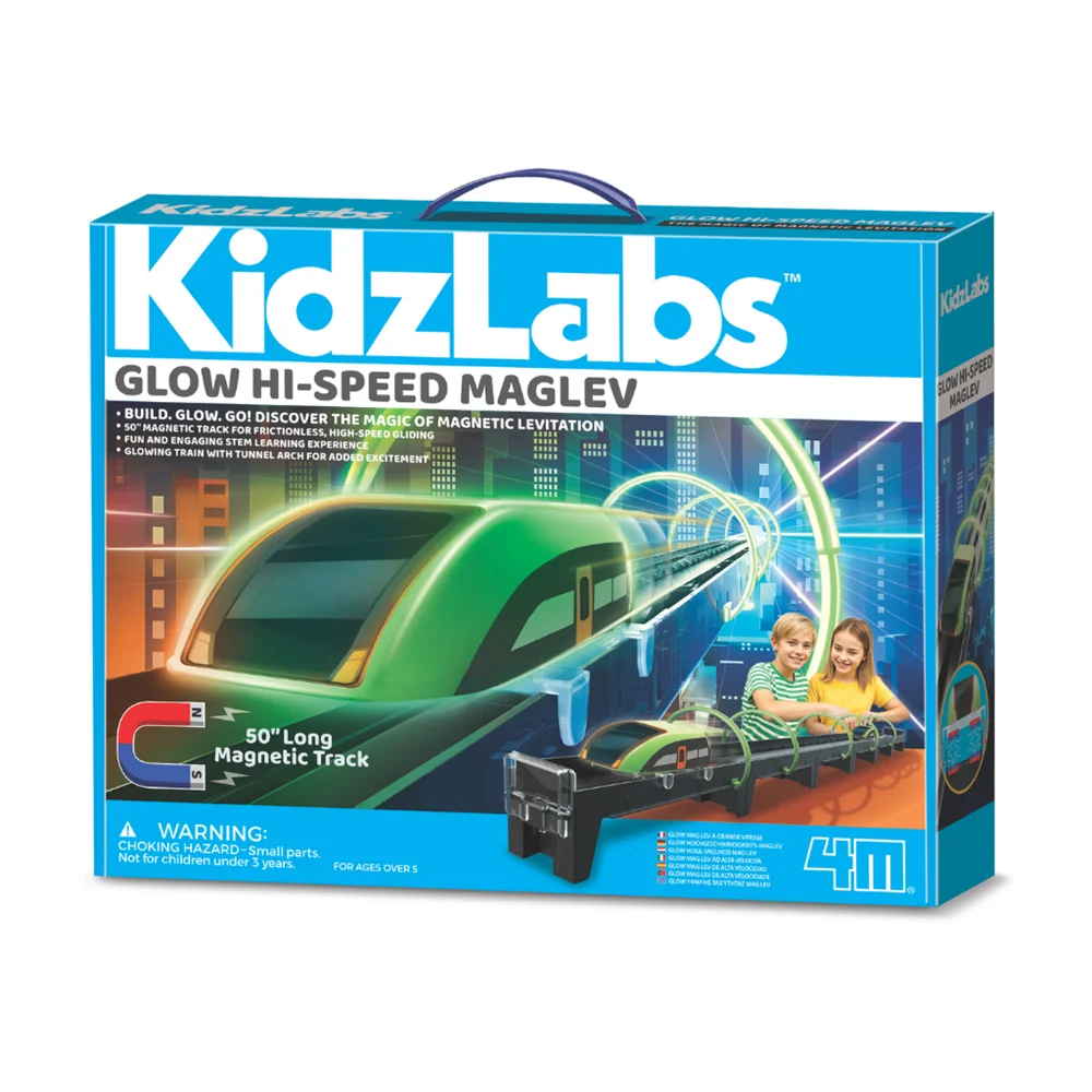4M KidzLabs Glow Hi-Speed Maglev Train Science Kit 16 4M KidzLabs Glow Hi-Speed Maglev Train Science Kit