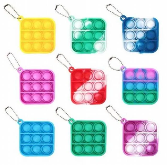 9 Button Pop It Keychain