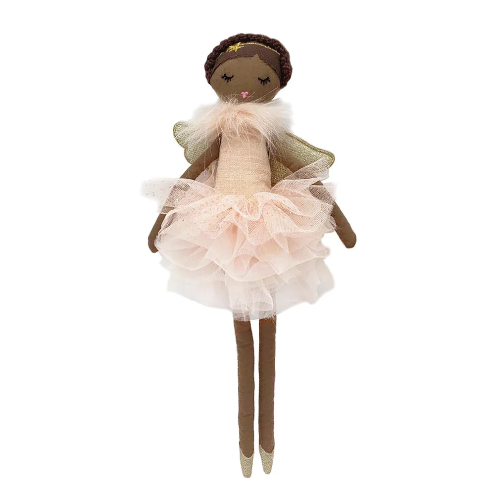 Ada Pink Angel Soft Stuffed Doll with Gold Sparkle Wings 1 Ada Pink Angel Soft Stuffed Doll with Gold Sparkle Wings