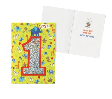 AGE-SPECIFIC: FOIL: 1 YEAR OLD CARD