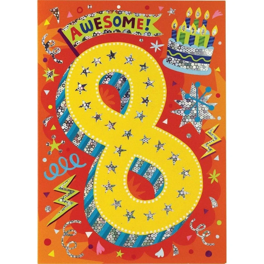 AGE-SPECIFIC: FOIL: 8 YEAR OLD CARD