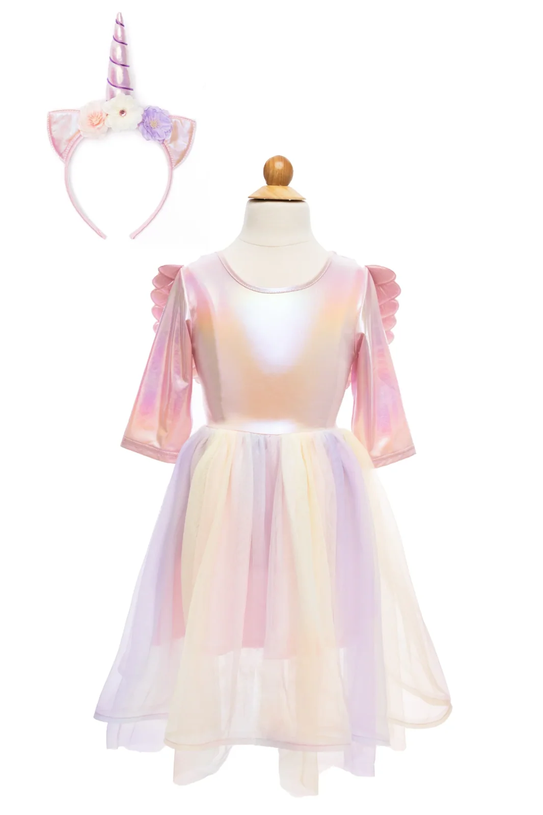 Alicorn Dress with Wings & Headband Size 3-4 2 Alicorn Dress with Wings & Headband Size 3-4