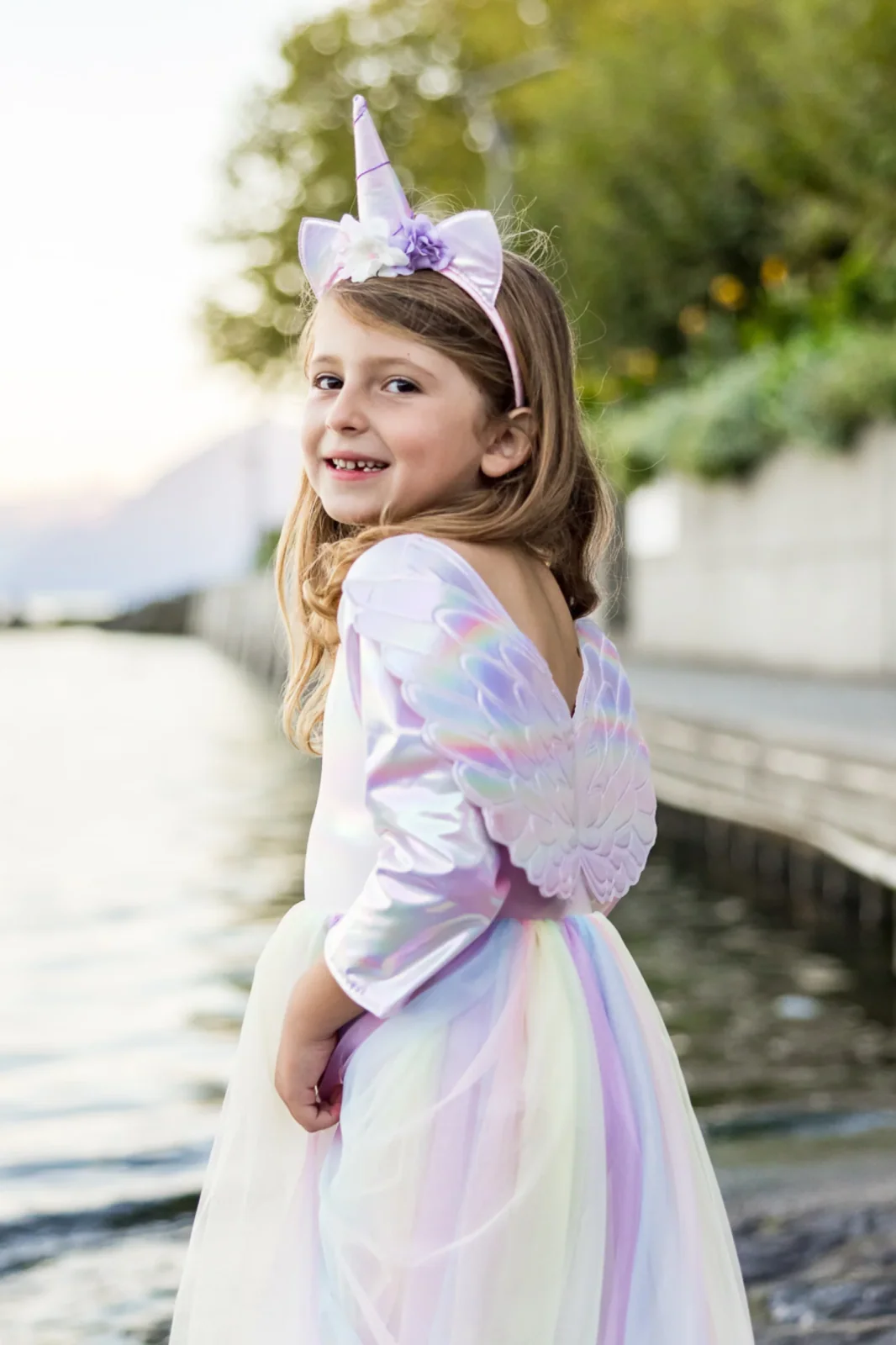 Alicorn Dress with Wings & Headband Size 3-4 3 Alicorn Dress with Wings & Headband Size 3-4