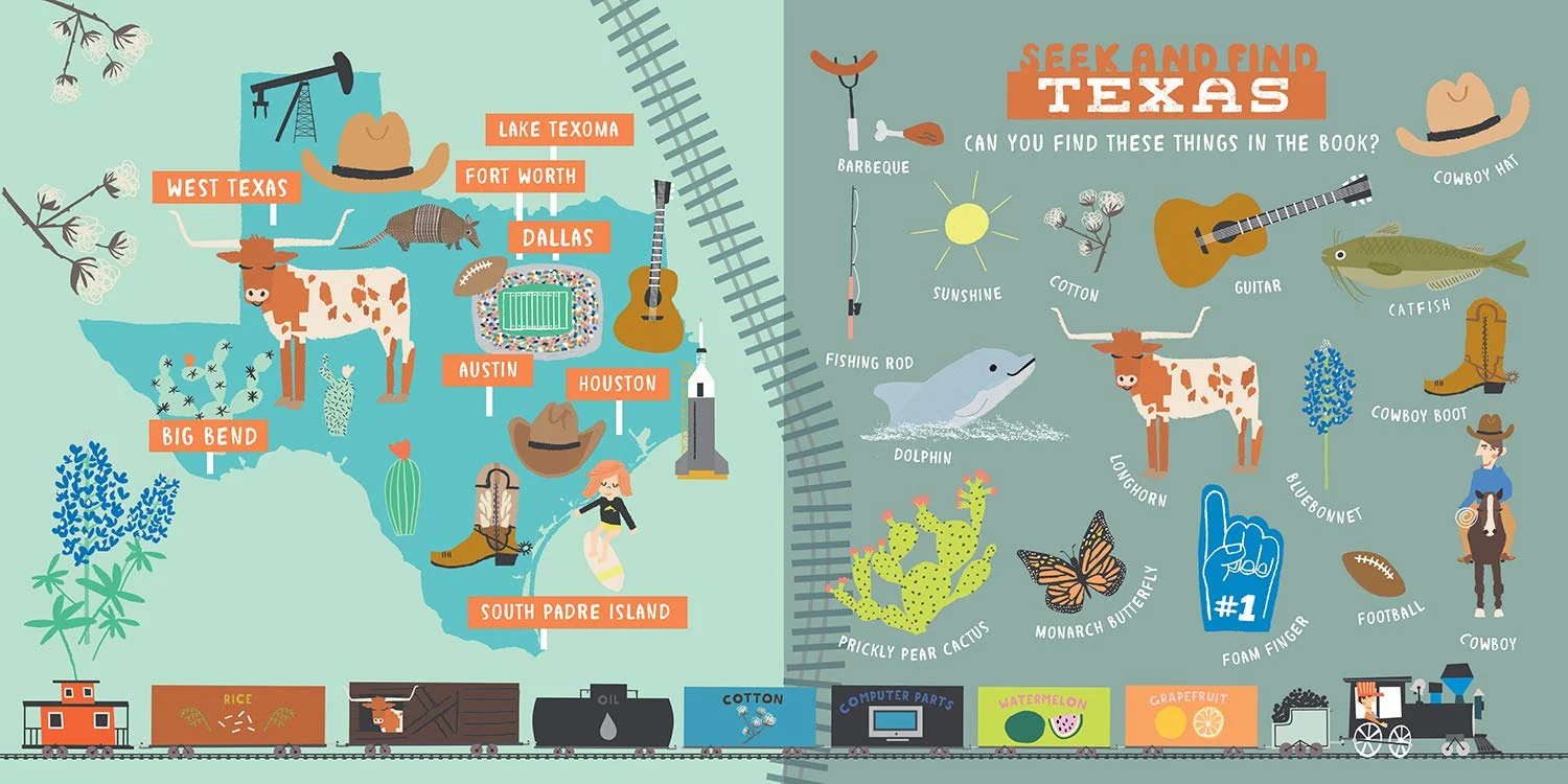 All Aboard Texas Children's Board Book Travel Adventure Story 3 All Aboard Texas Children's Board Book Travel Adventure Story