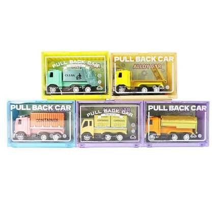 Alloy Alley Large Metallic Pull Back Truck in Storage Container