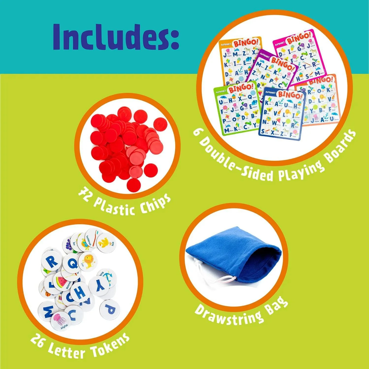 Alphabet Bingo Board Game Ages 4+ 3 Alphabet Bingo Board Game Ages 4+