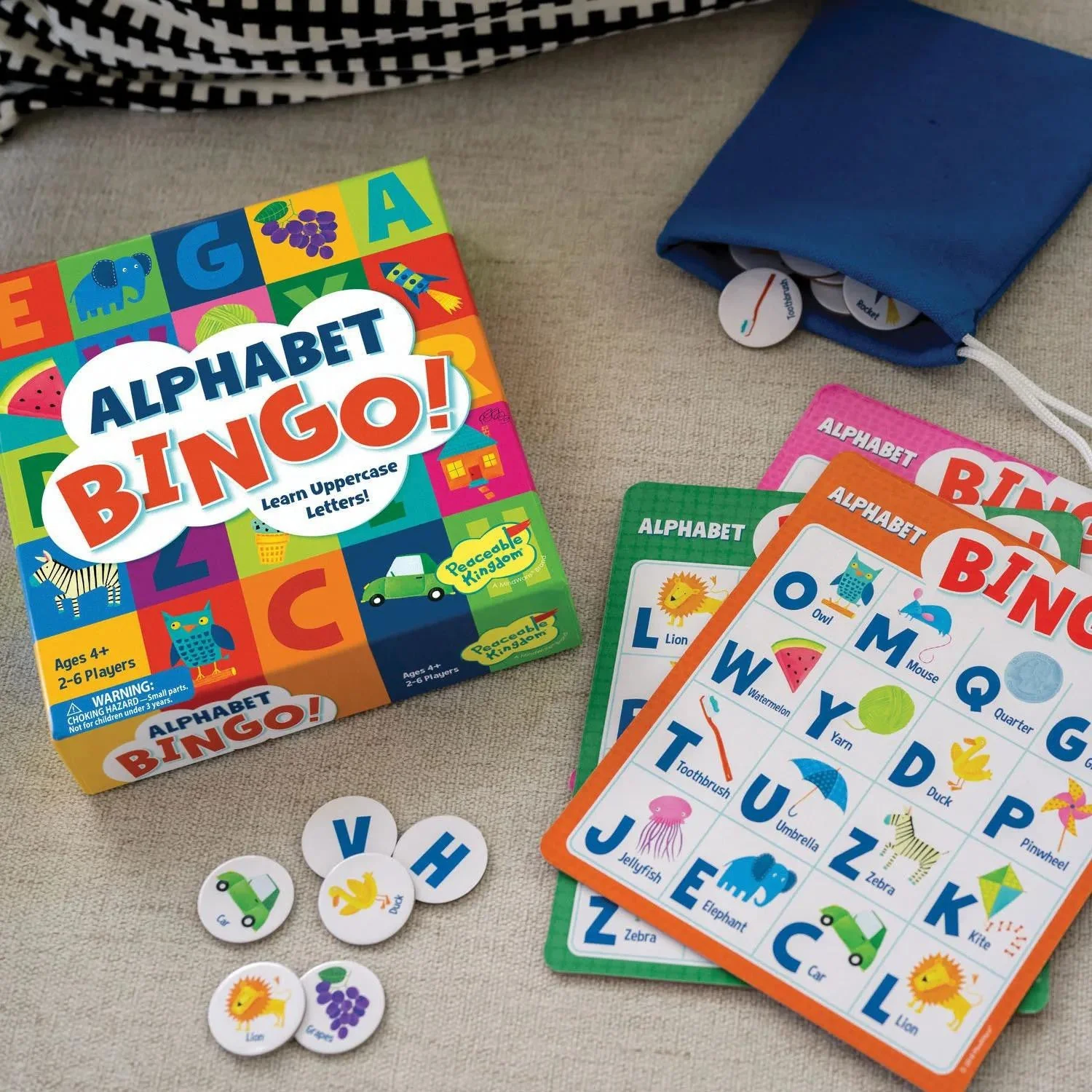 Alphabet Bingo Board Game Ages 4+ 4 Alphabet Bingo Board Game Ages 4+