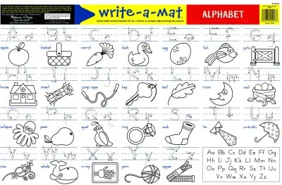 Alphabet Write-A-Mat Learning Placemat 2 Alphabet Write-A-Mat Learning Placemat