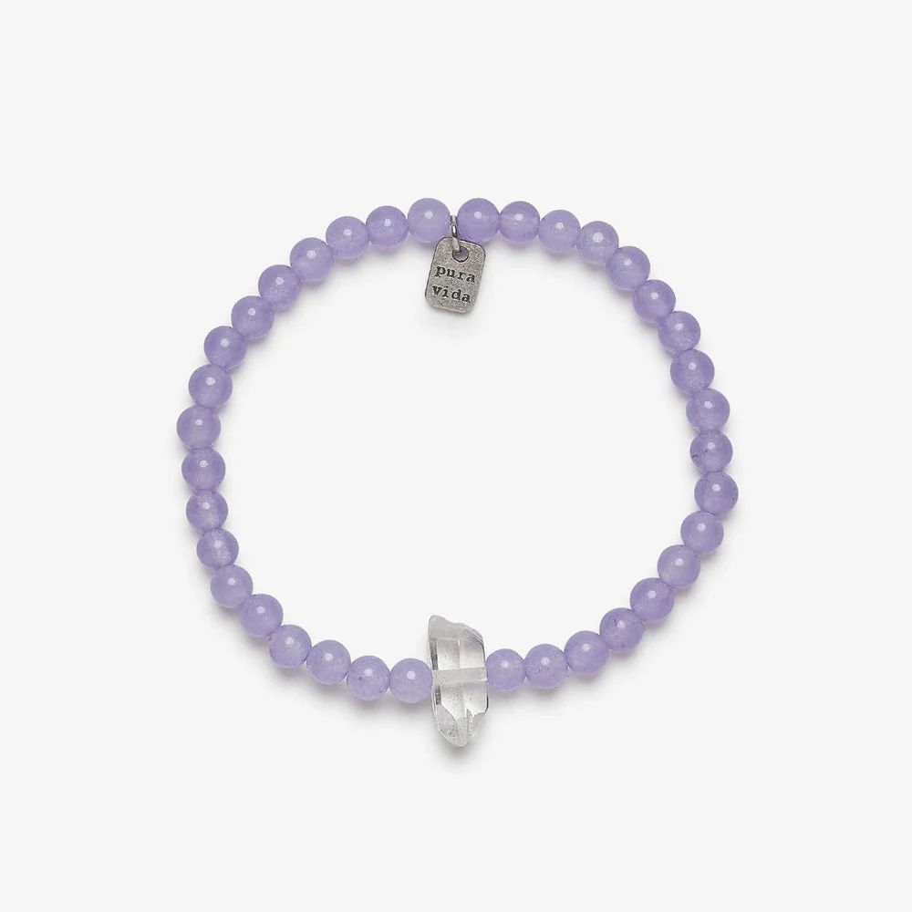 Amethyst Intention Stretch Bracelet 3 Amethyst Intention Stretch Bracelet