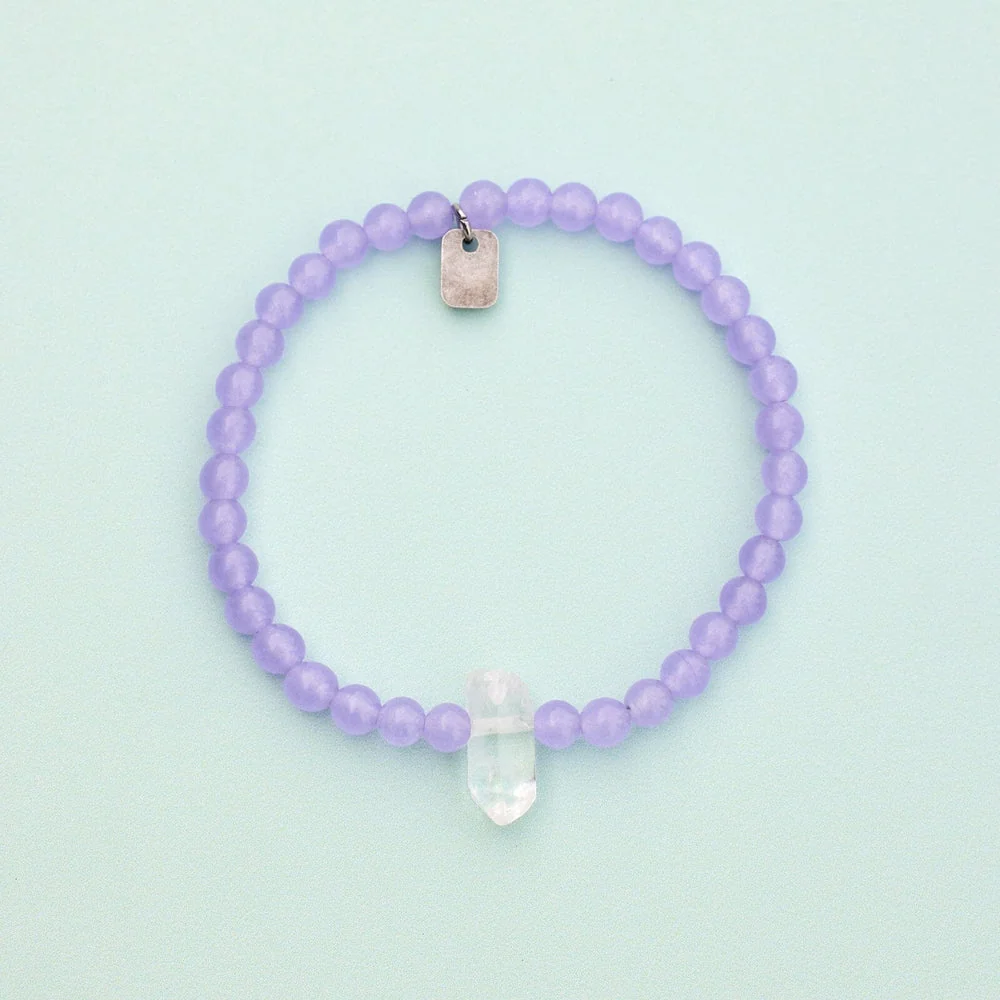 Amethyst Intention Stretch Bracelet 3 Amethyst Intention Stretch Bracelet