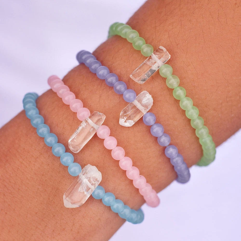 Amethyst Intention Stretch Bracelet 4 Amethyst Intention Stretch Bracelet