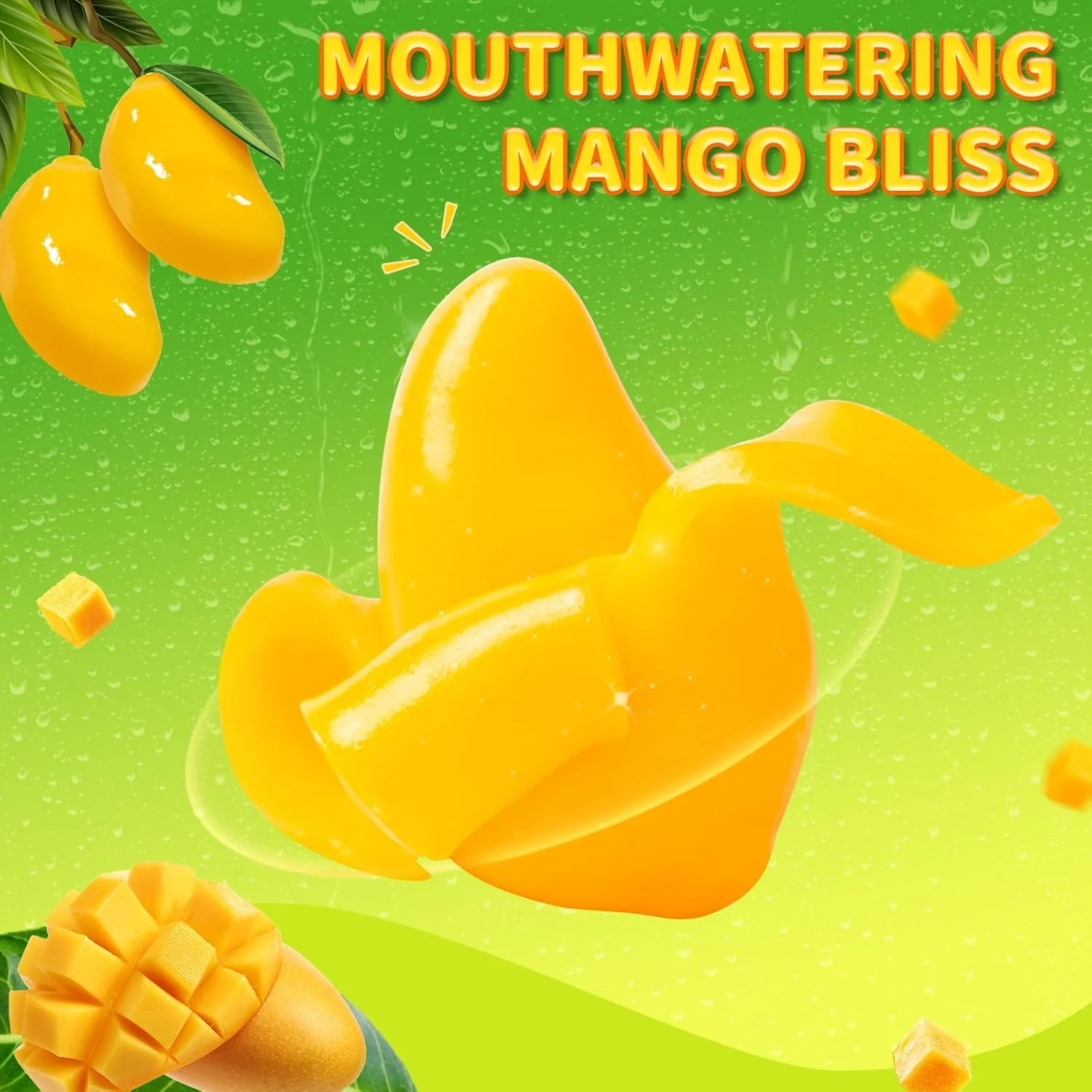 Amos Peelerz Mango Peelable Gummy Candy Real Fruit Juice Snack 3 Amos Peelerz Mango Peelable Gummy Candy Real Fruit Juice Snack