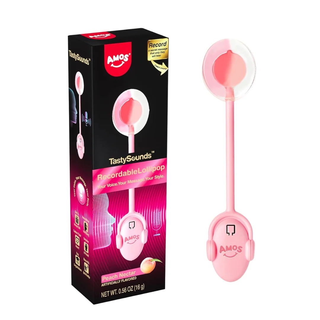 AMOS Recordable Music Peach Lollipop 1 AMOS Recordable Music Peach Lollipop