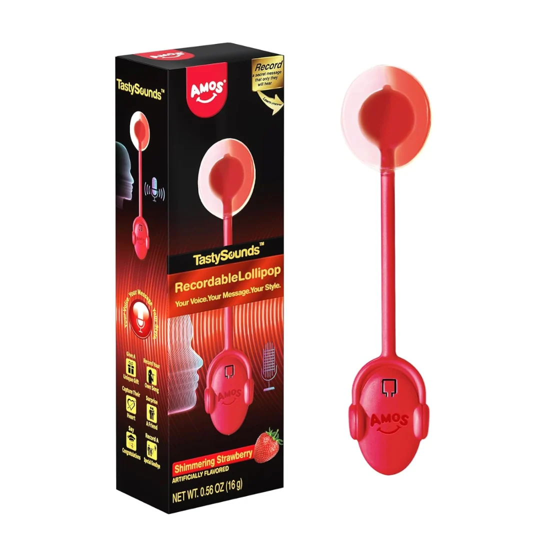 AMOS Recordable Music Strawberry Lollipop 14 AMOS Recordable Music Strawberry Lollipop