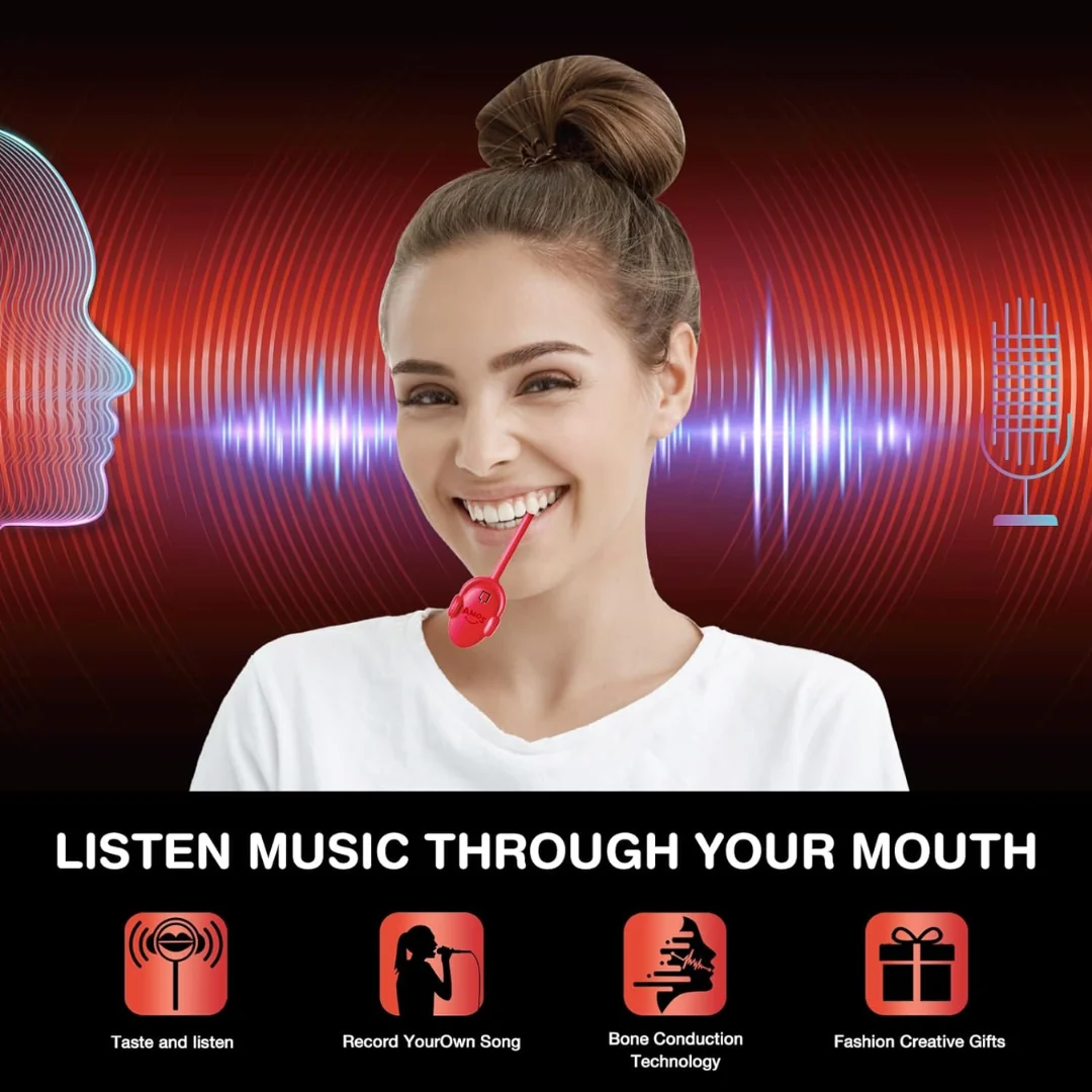 AMOS Recordable Music Strawberry Lollipop