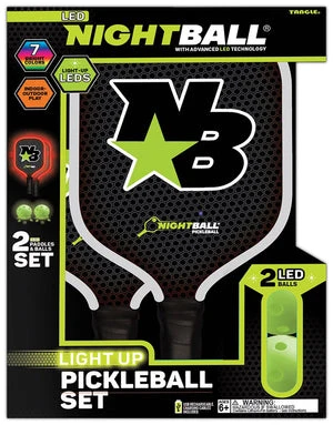 NightBall® Light-Up Pickleball Set 2 NightBall® Light-Up Pickleball Set